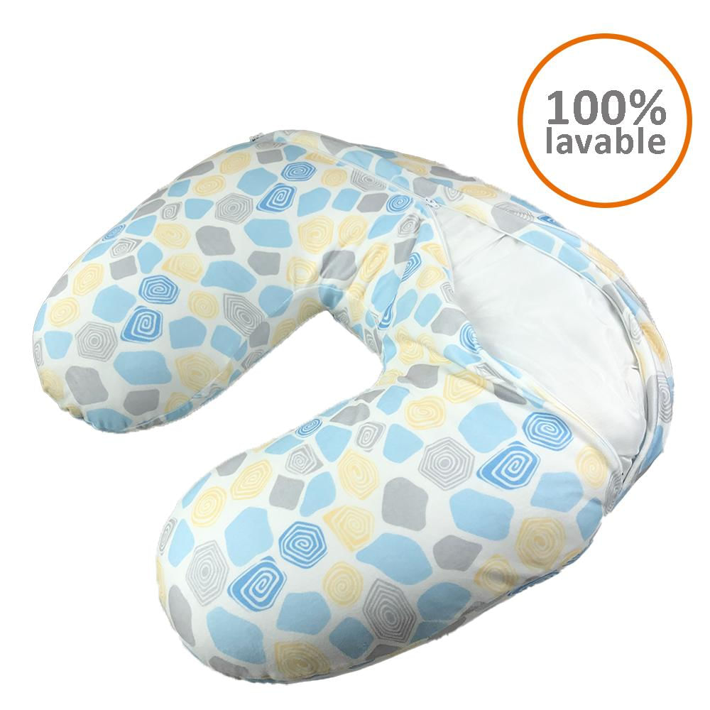 Almohada Cojín De Lactancia Materna Multiusos Azul Animales Varios img #2