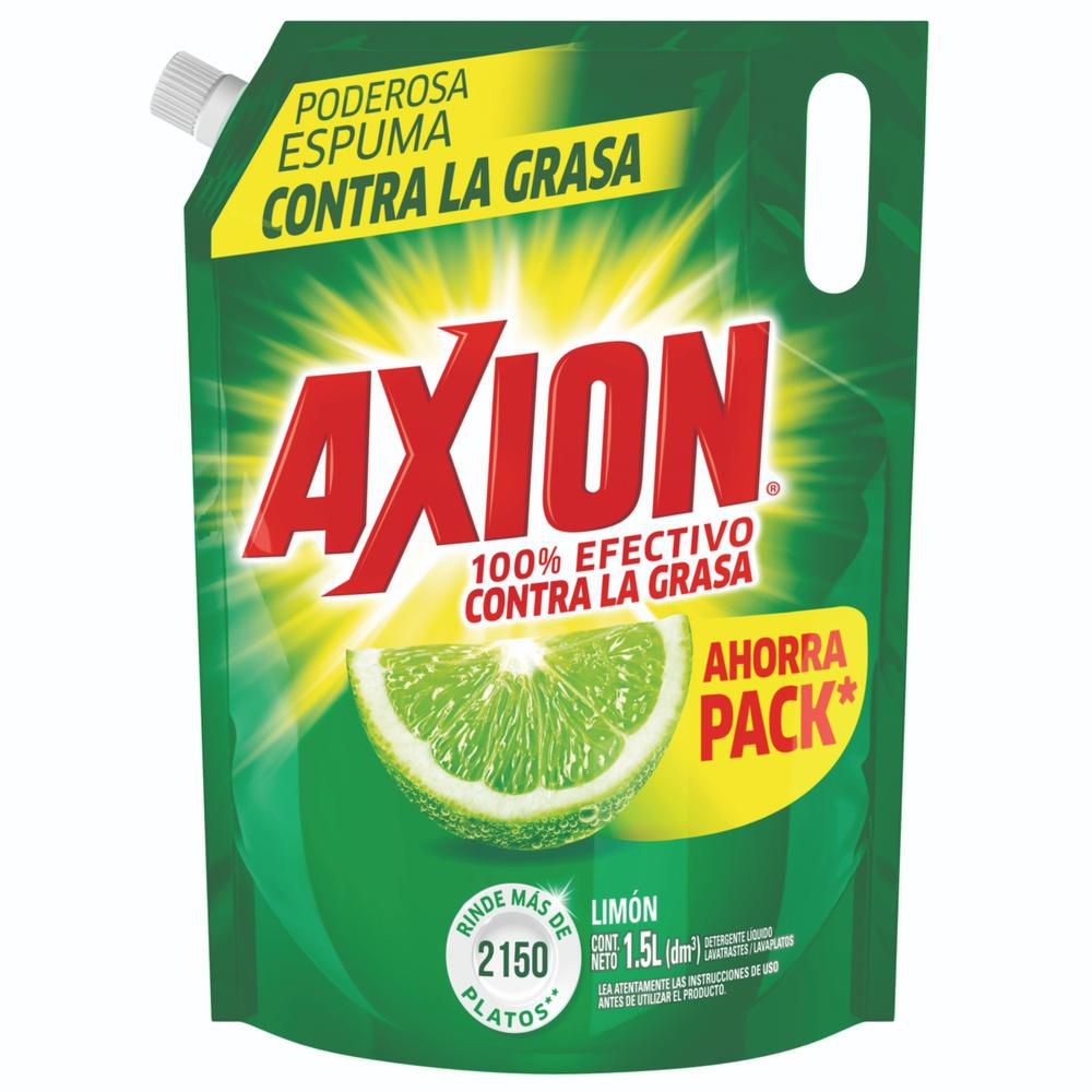 Lavaloza Líquido AXION Limón Doypack (1500 ml)