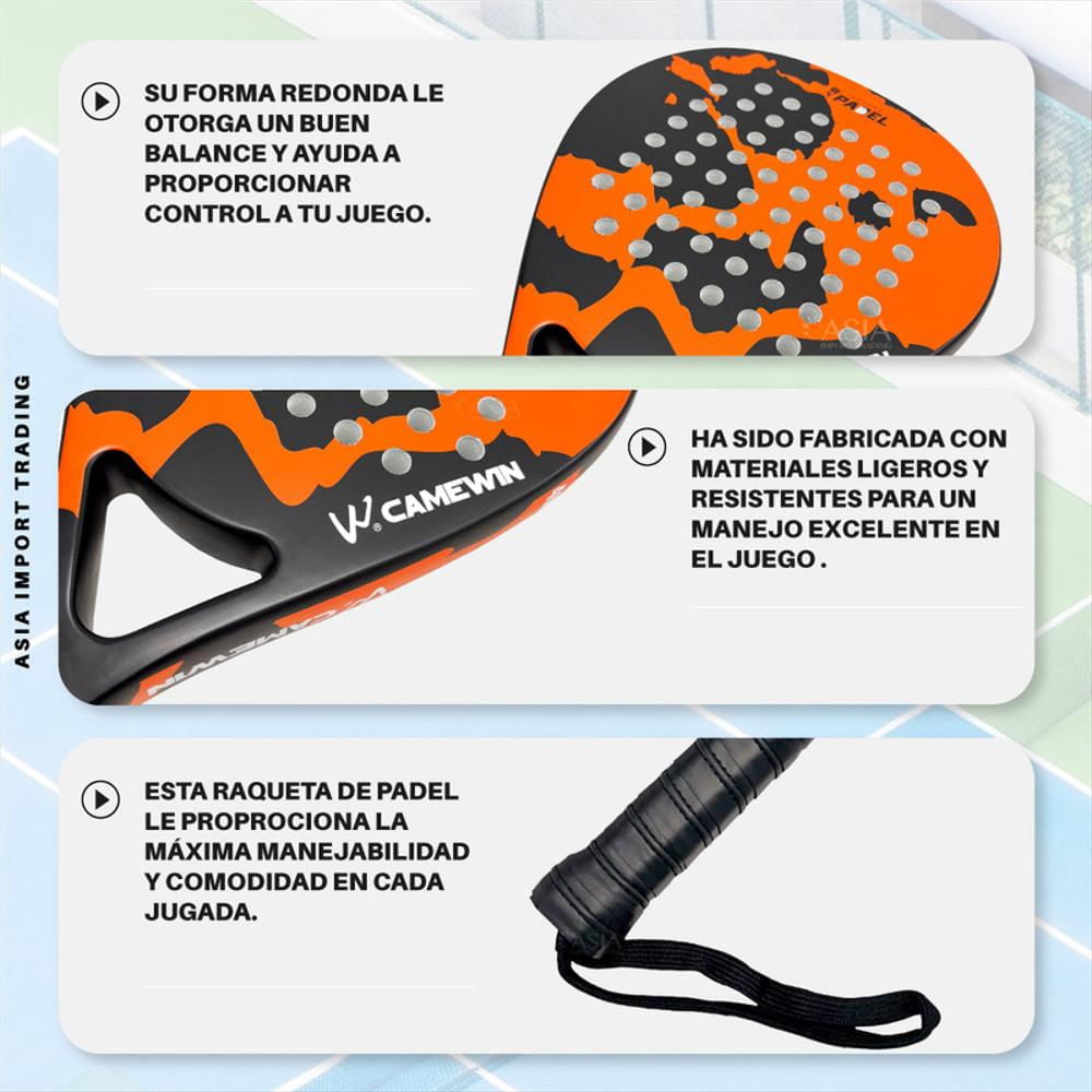 Raqueta De Padel Gamewin Naranja img #3