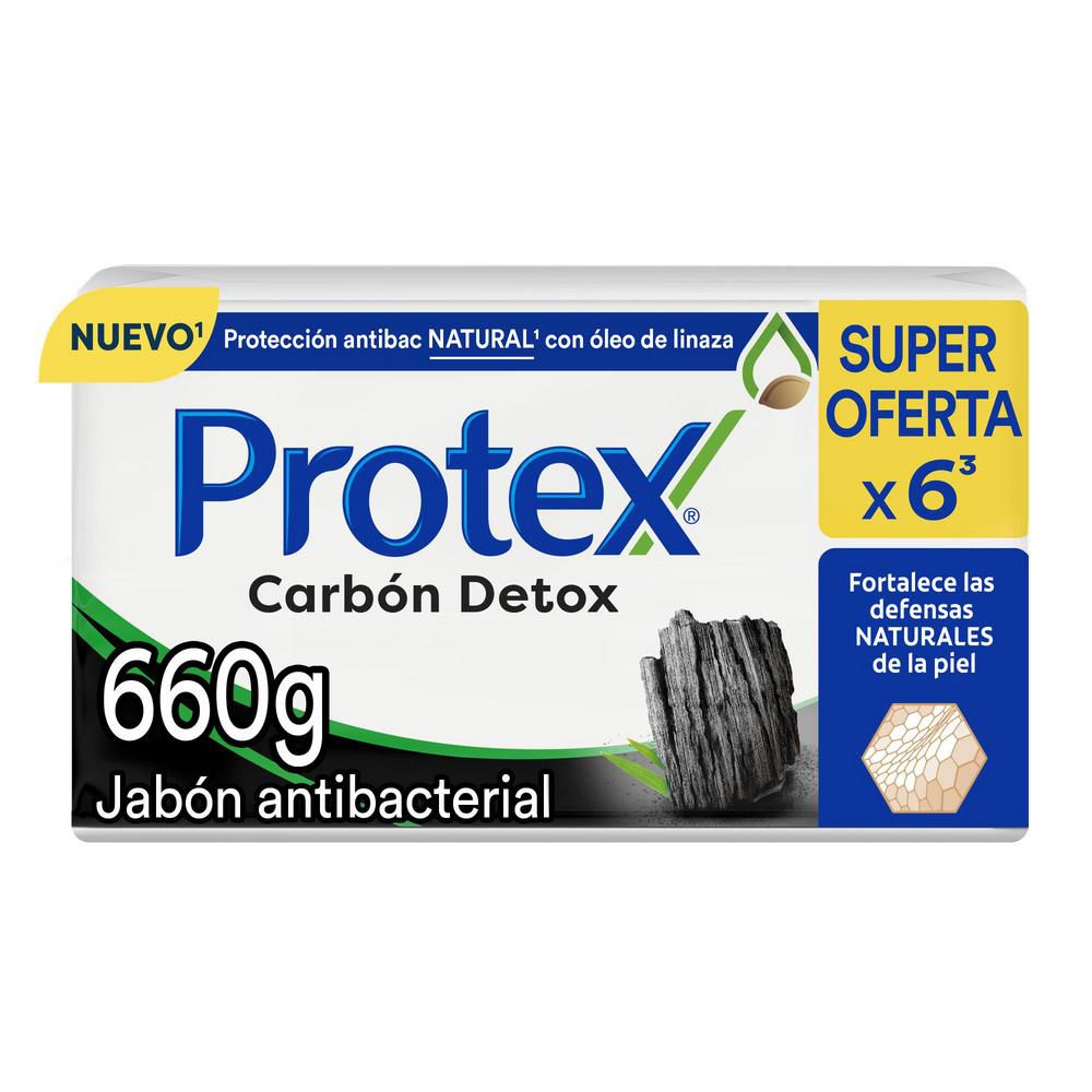 Jabón PROTEX Carbón Detox Barra x6und 110gr (660 gr)