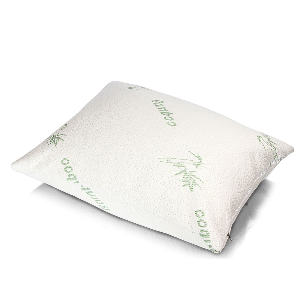 Almohada De Bamboo Ortopedica Con Memoria Suave Y Firme