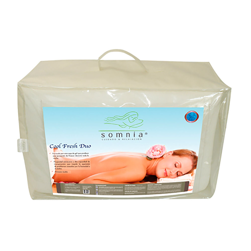 Duo Almohada Memory Foam Y Gel Somnia Cool Fresh