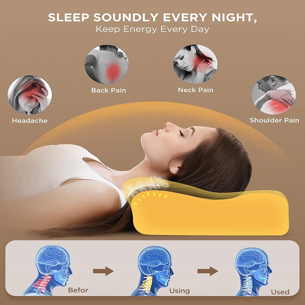 Almohada Ortopedica Ajustable Cervical Para Aliviar El Dolor img #3