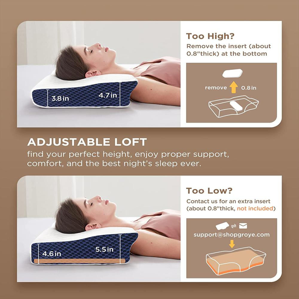 Almohada Ortopedica Ajustable Cervical Para Aliviar El Dolor img #4