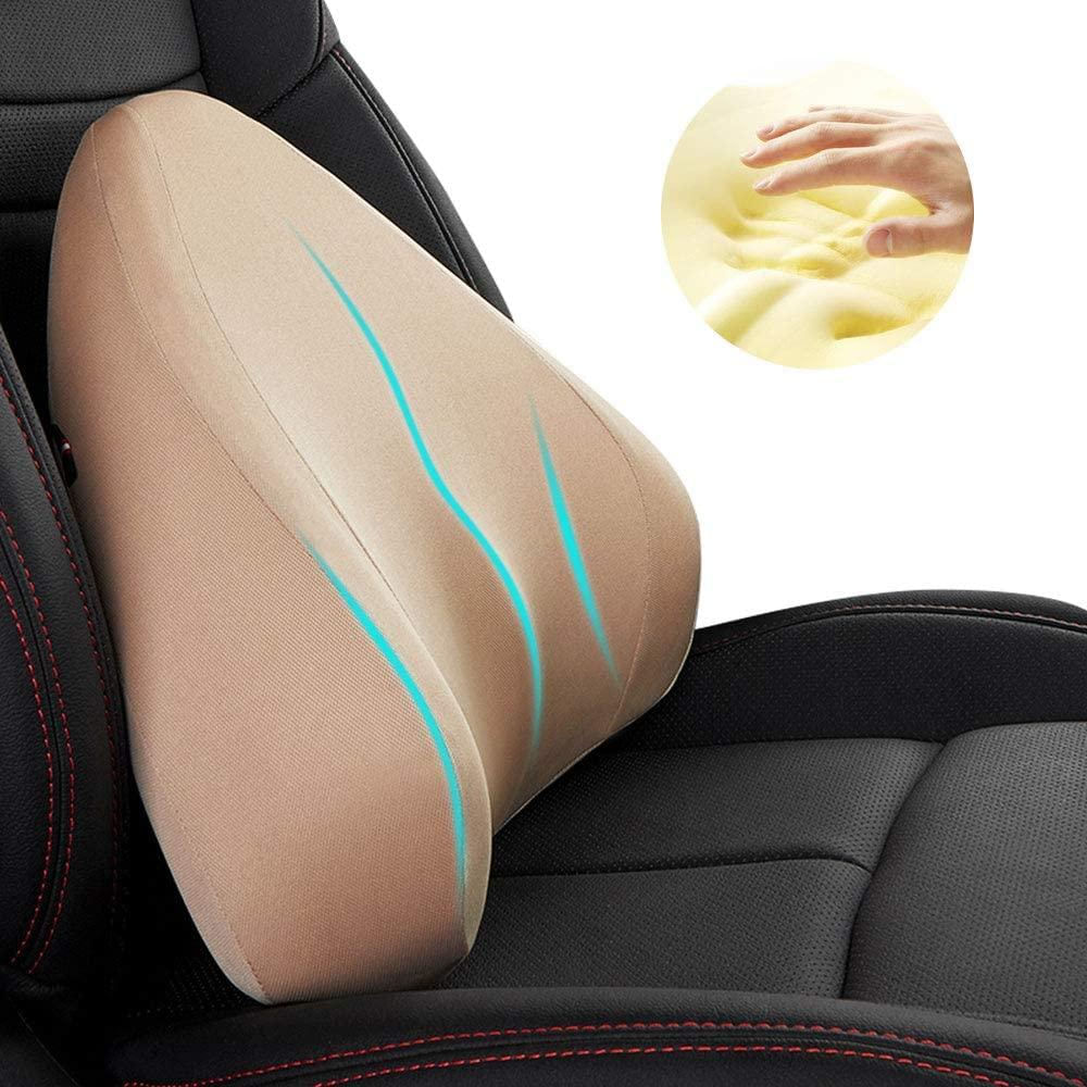 Almohada De Soporte Lumbar Para Auto Rosada Qbuc