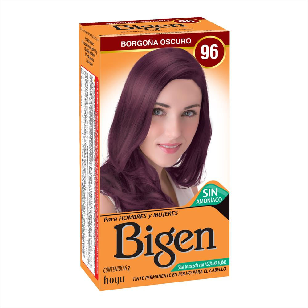 Tinte Cabello Bigen Borgoña Oscuro 96
