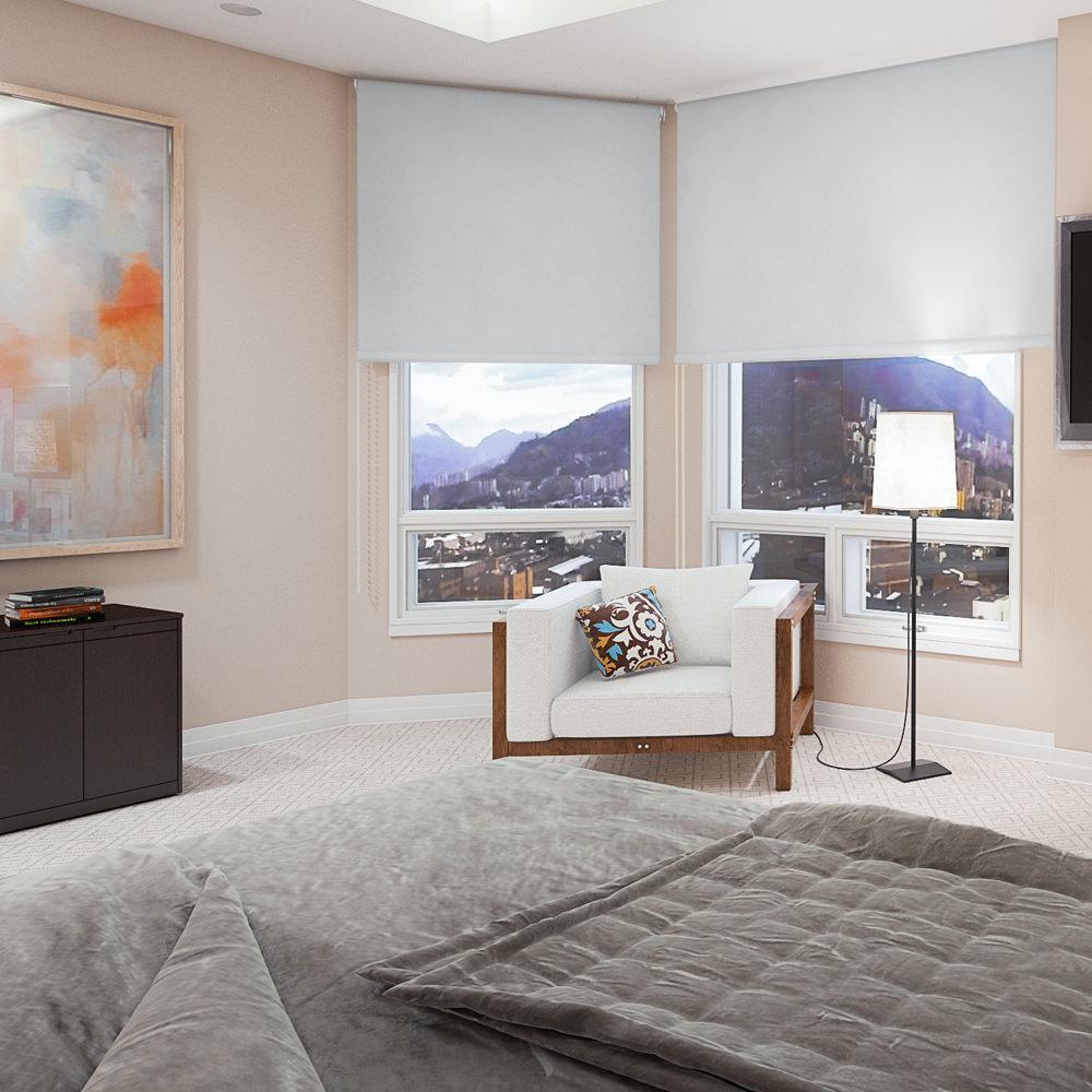 Cortina Enrollable Novelty Home Blackout Blanco 100 X 180 Cm img #4