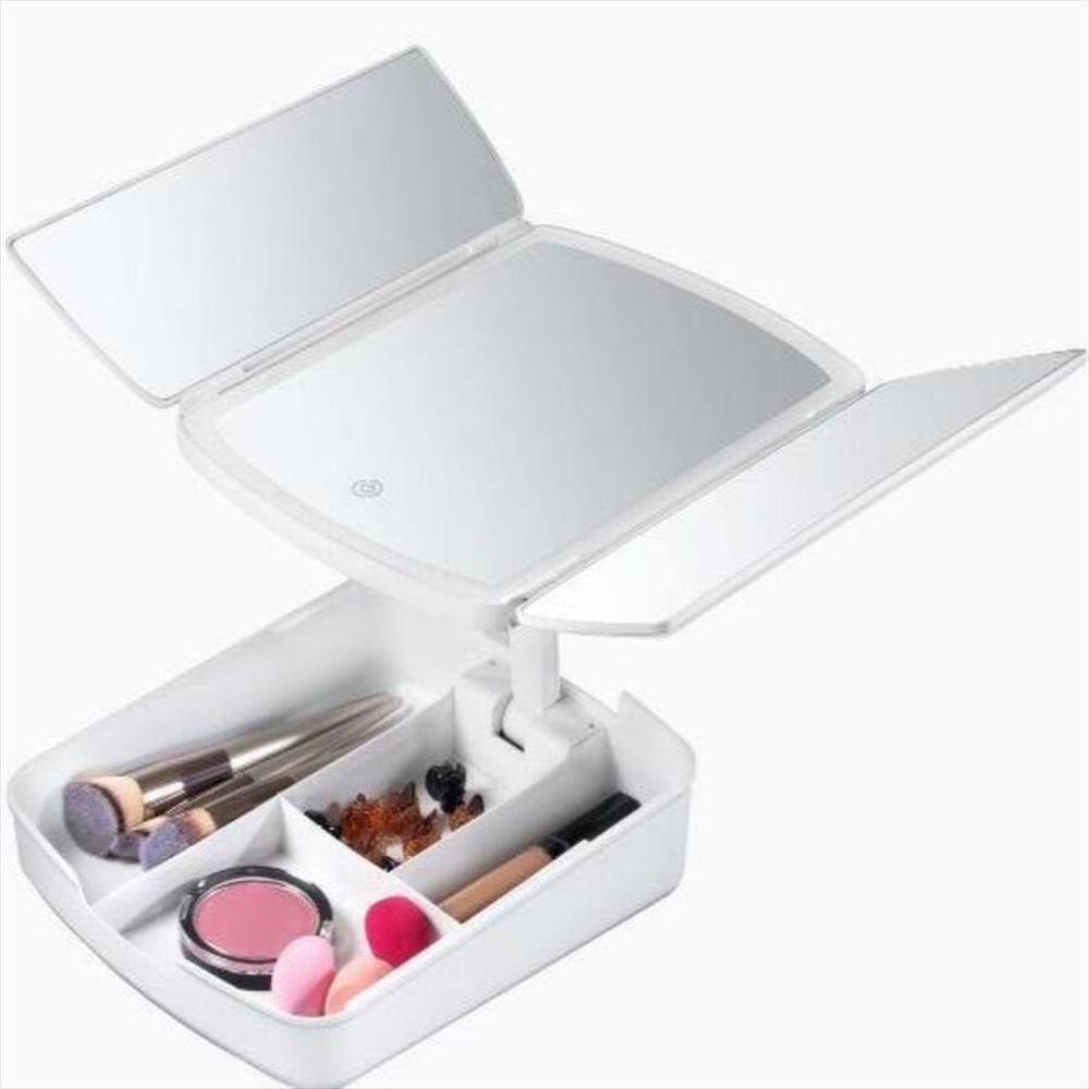 Espejo Maquillaje Con Luz Led Bandeja Vualá Colombia