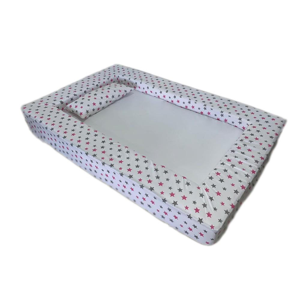 Colchon Baby Safe Estrellas Rosadas Lacipe 100X190