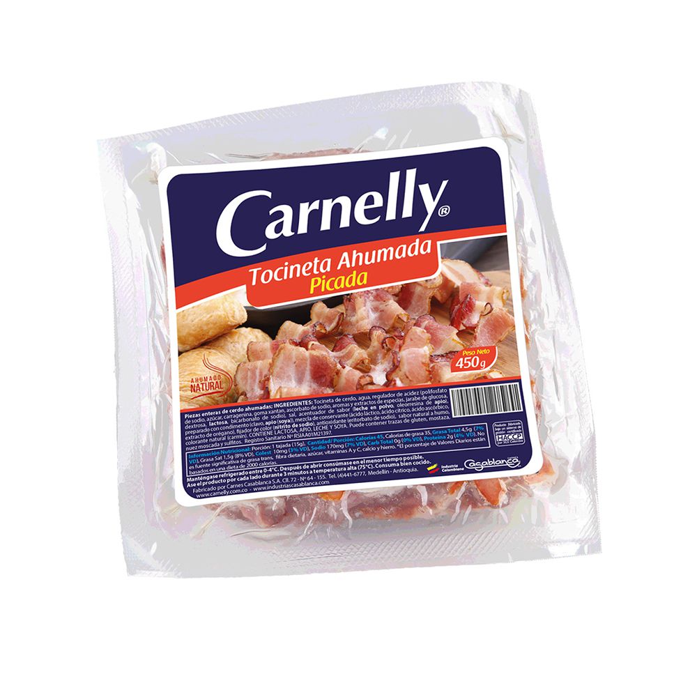 Tocineta CARNELLY Ahumada (450 gr)