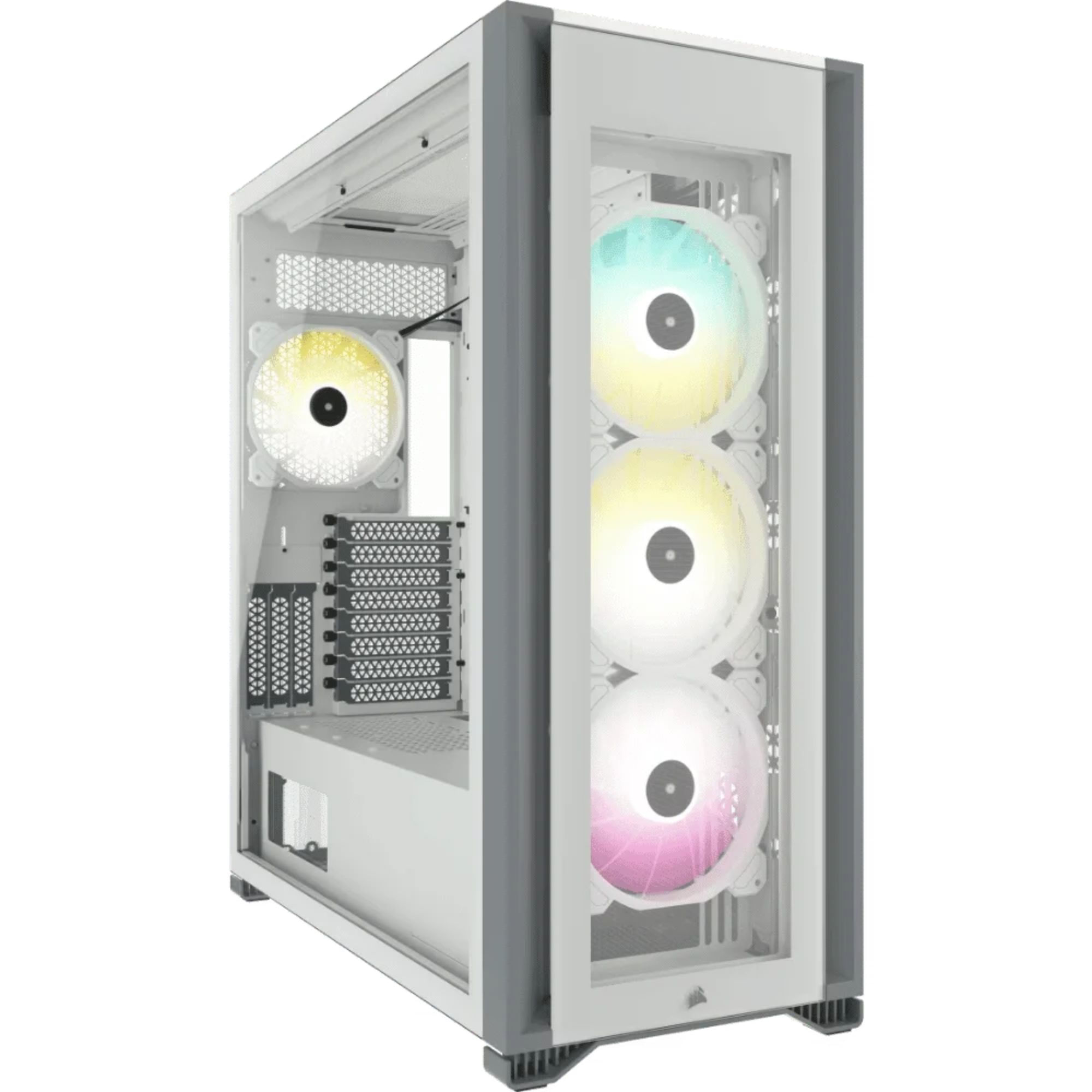 Chasis para PC ATX tipo torre con cristal templado iCUE 7000X RGB: Blanco