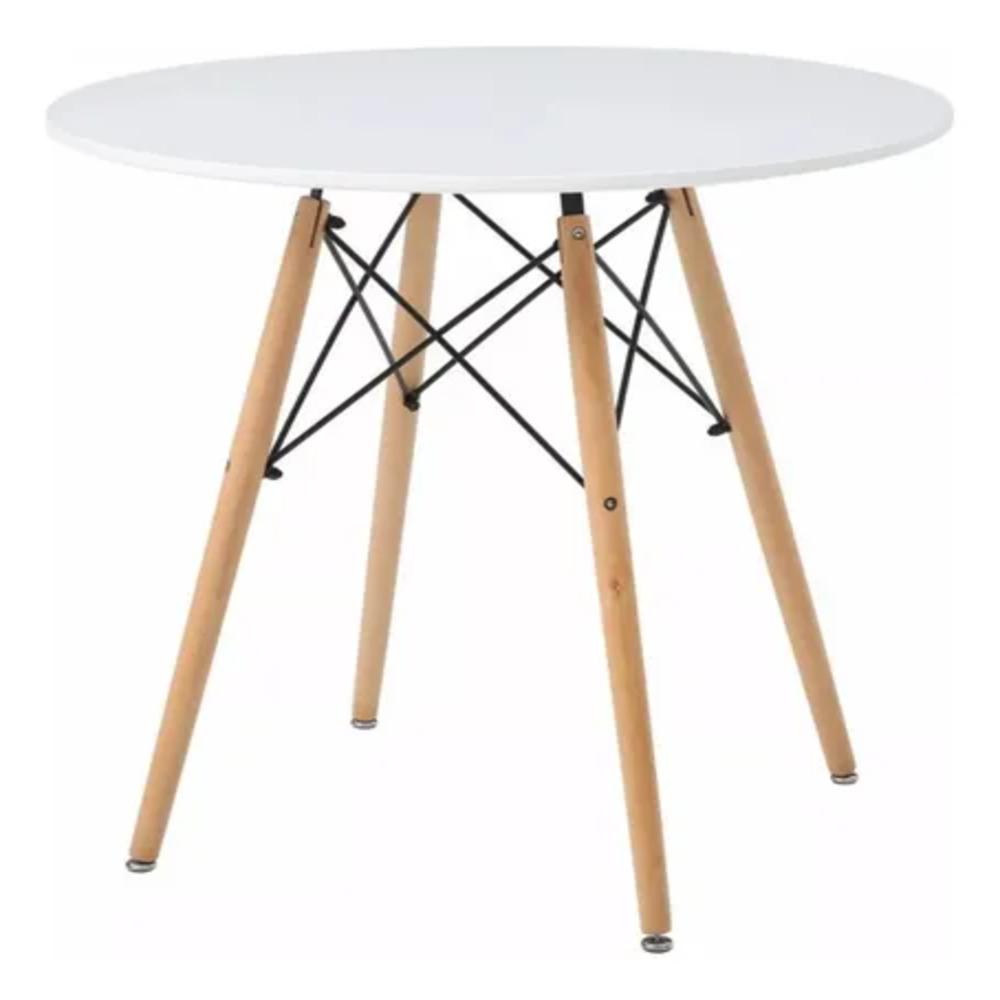 Set De Mesa +4 Sillas Eames Comedor Moderno Redondo Oferta img #3