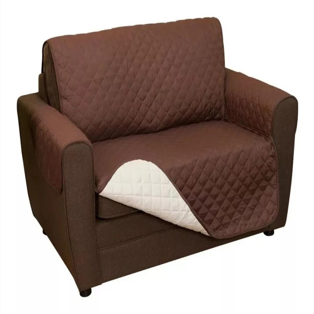 Forro Protector Silla Sofá Doble Faz Cubre Sofá 2 P Lavable
