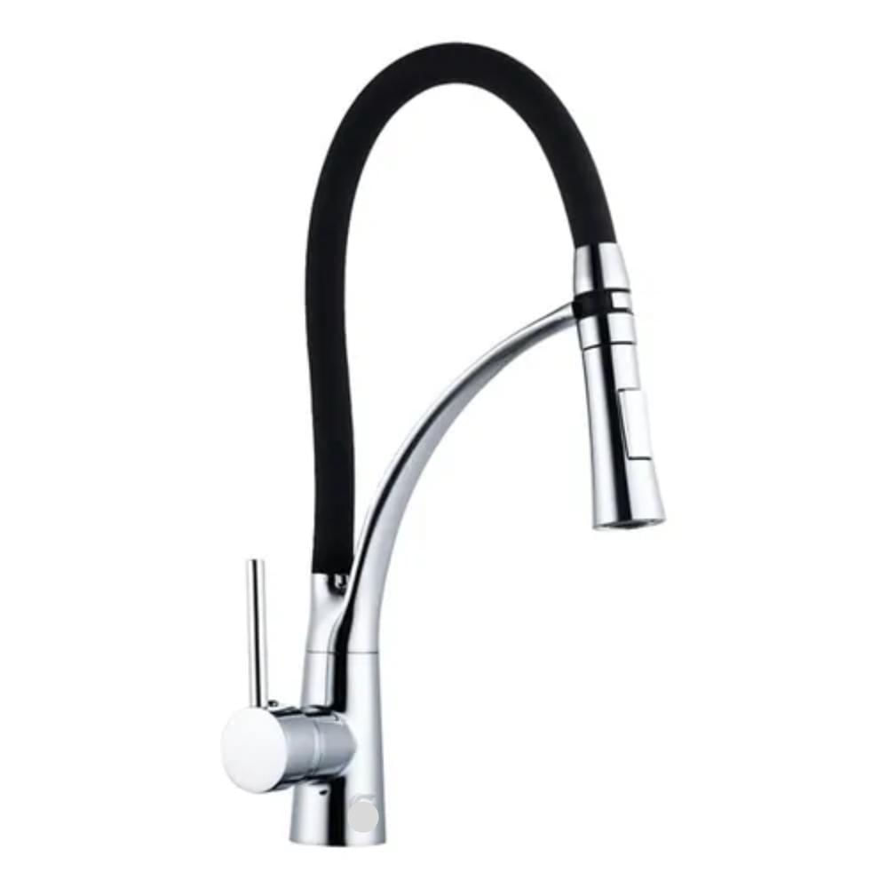 Grifería Para Lavaplatos Monocontrol Color Plateado Cromado Accesorios Baño Herraje Ferretería
