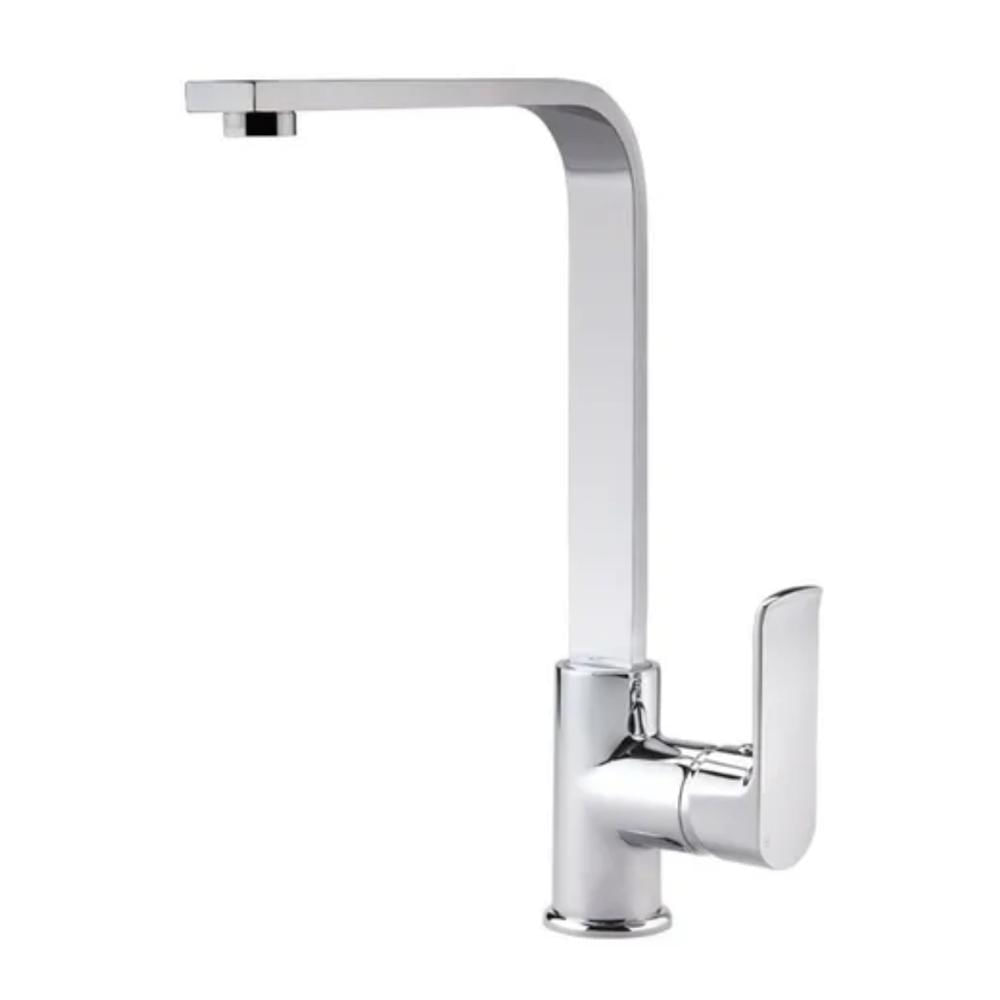 Grifería Lavaplatos Mezclador Monocontrol Tames London Color Plateado Cocina Herraje Accesorios Hogar
