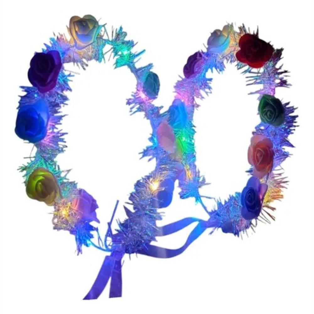 ¡Coronas Mágicas Que Iluminan Tus Fiestas! Con Luces Led, Escarcha Y Mucha Diversión