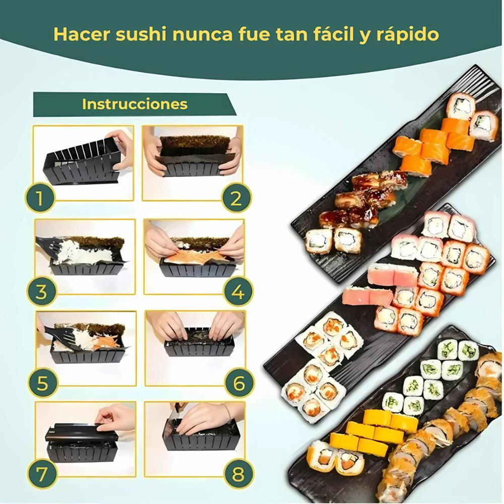 Kit Molde Para Hacer Sushi Perfecto Cocina Fácil img #2
