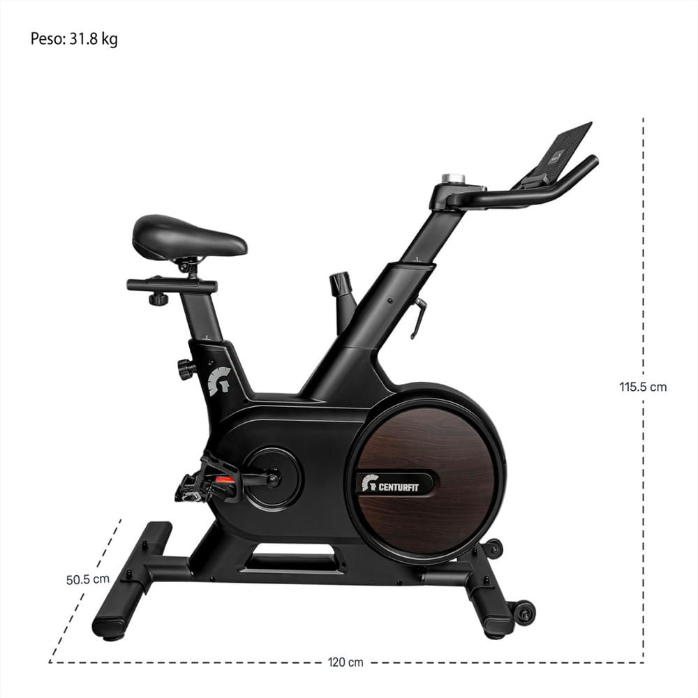 Bicicleta Spinning Magnetica Estatica Disco De Resistencia Color Negro img #2