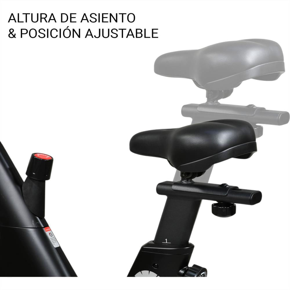Bicicleta Spinning Magnetica Estatica Disco De Resistencia Color Negro img #3