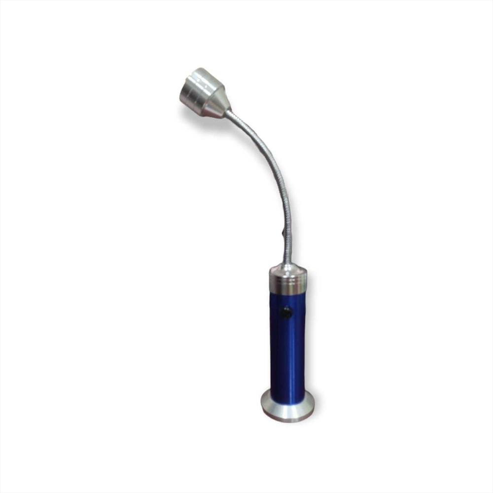 Linterna Lampara Con Luz Led De Imán Y Flexible Azul