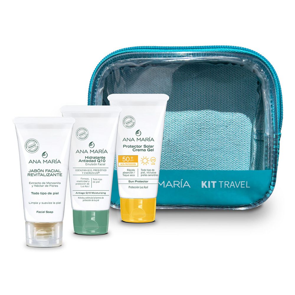 Kit facial ANA MARIA jabón +hidratante + protector solar (3 und)