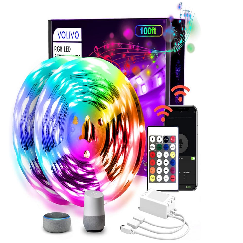 Luces Led Rgb Bluetooth Y Wifi Alexa Y Google Home 30 Metros