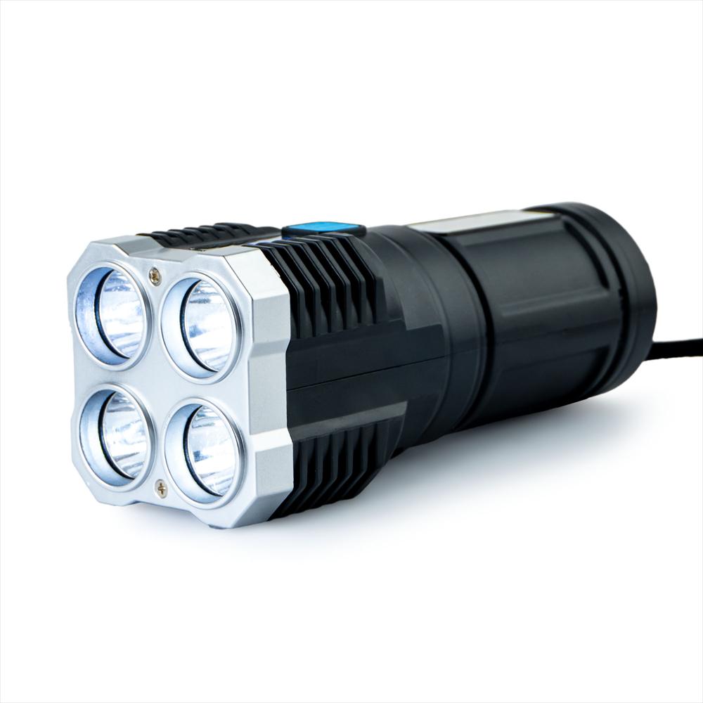 Linterna Led Recargable Compacta Con Modos Dual Y Carga Usb