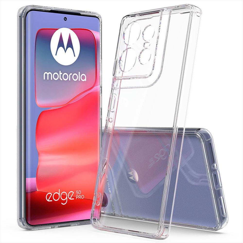 Funda Rígida Transparente Antichoque Para Motorola Edge 50 Pro