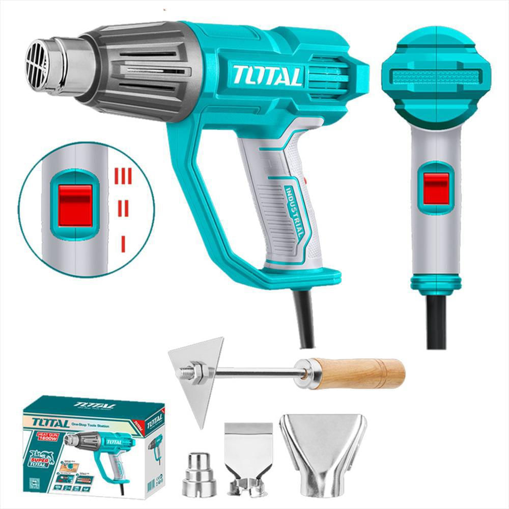 Pistola De Calor Profesional 1600 W +4 Accesorios, Total