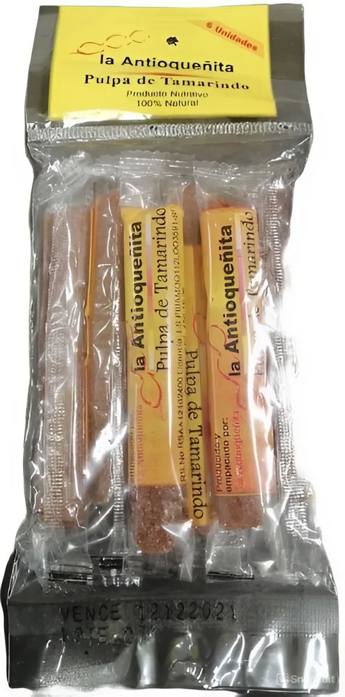 Pulpa LA ANTIOQUENITA de tamarindo en barra x6und (100 gr)