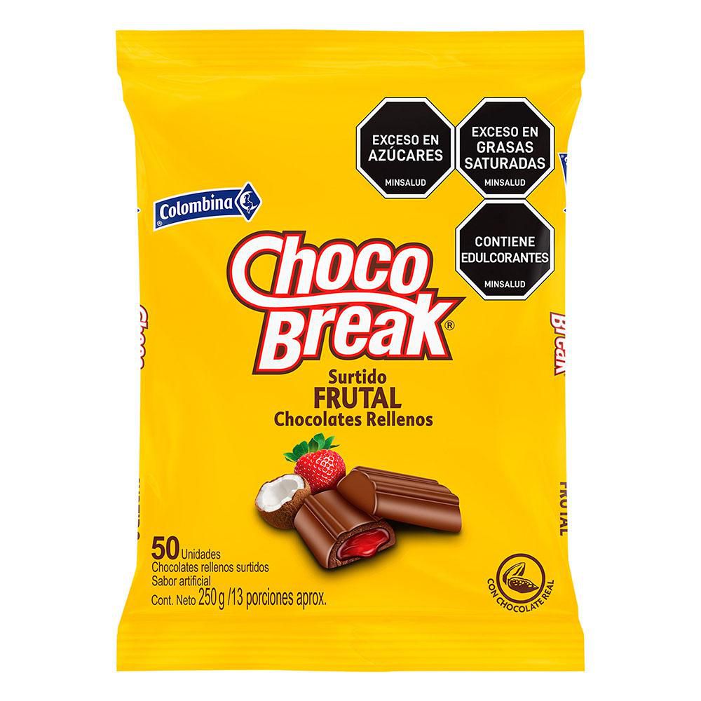 Chocolate CHOCOBREAK Relleno surtido frutal (250 gr)