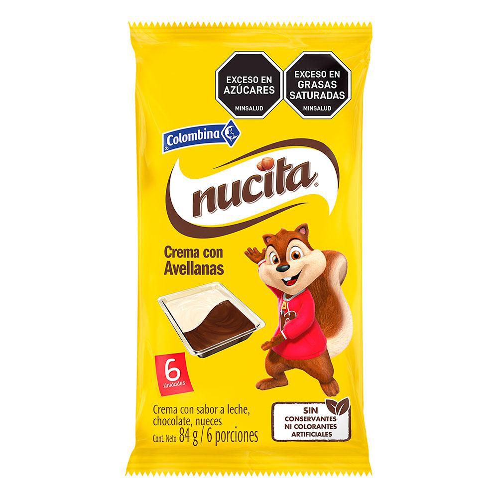 Crema NUCITA Con avellana sabor a chocolate (84  gr)