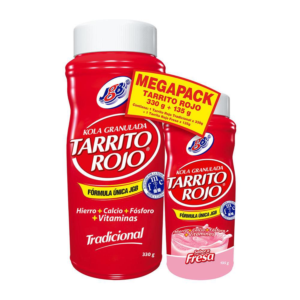 Tarrito Rojo J.G.B Megapack Tradicional + Fresa (465 gr)