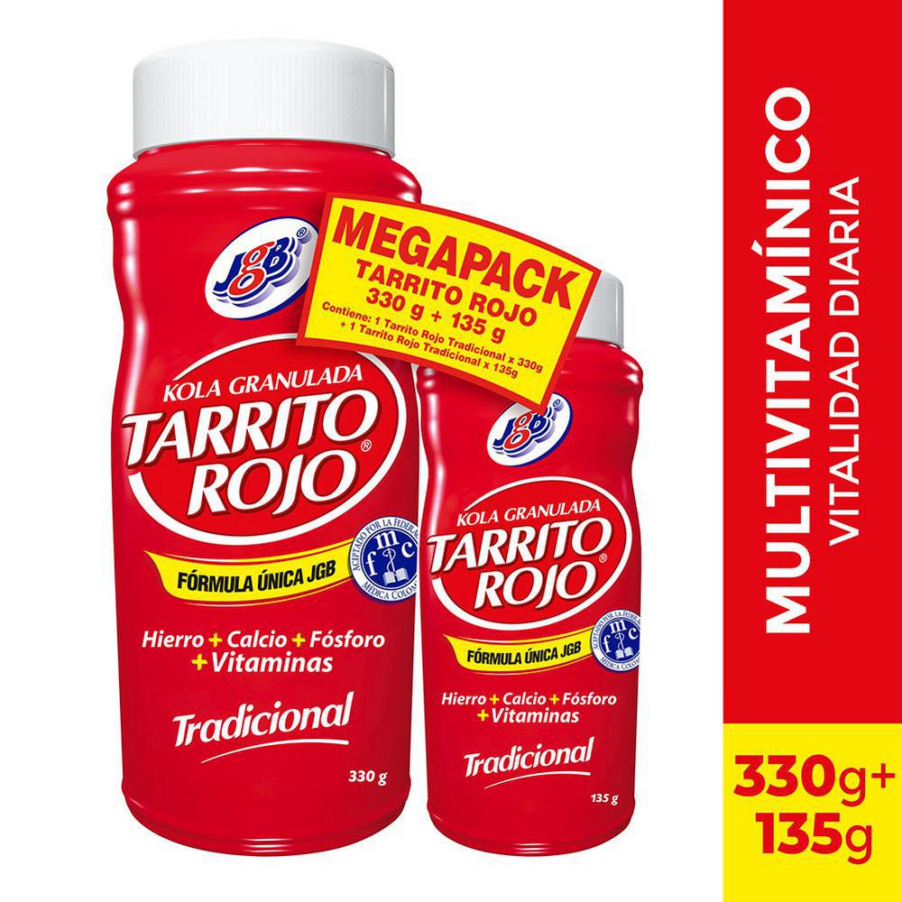 Tarrito rojo J.G.B Tradicional 2und de 330gr + 135gr (465 gr)