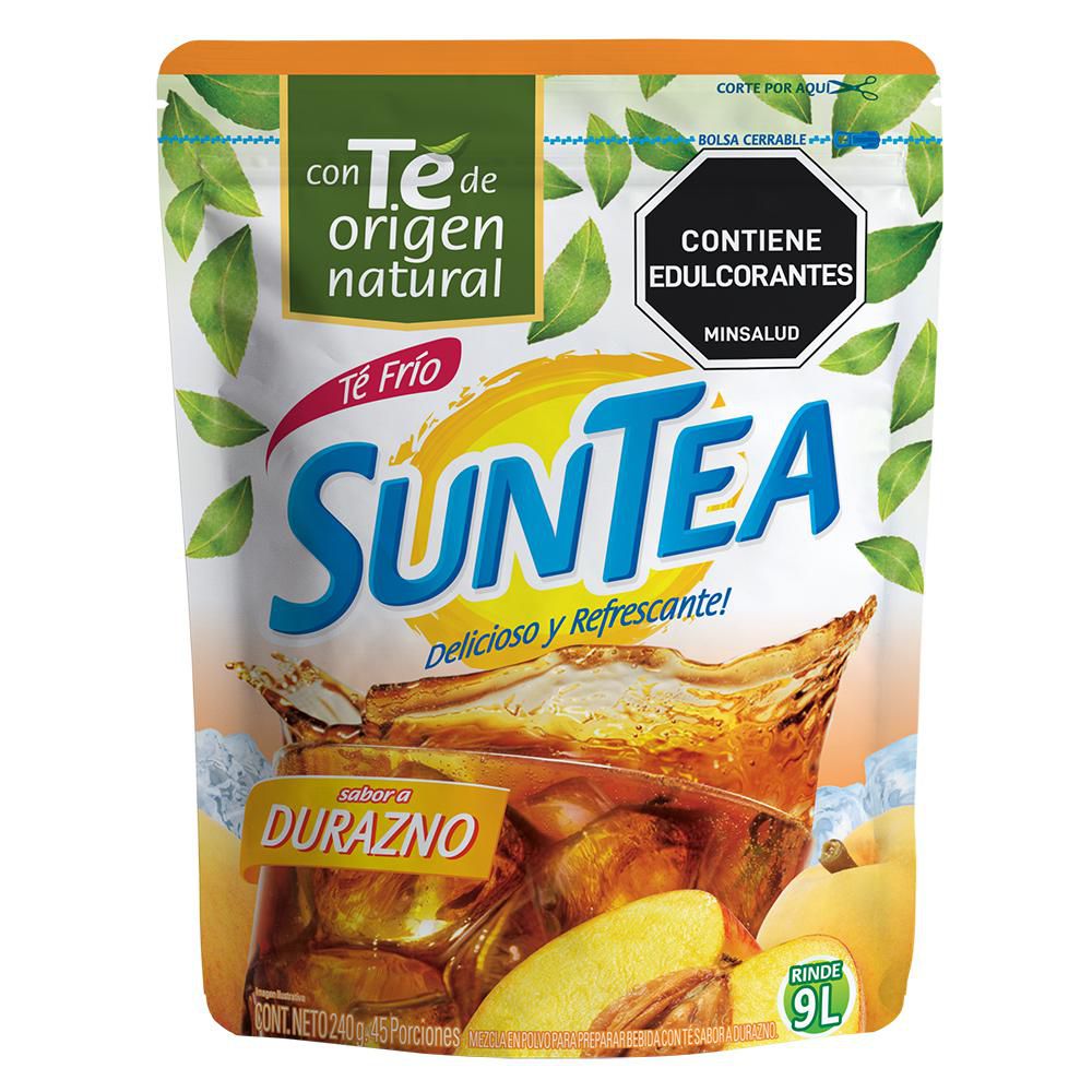 Té en polvo SUNTEA sabor a durazno (240 gr)