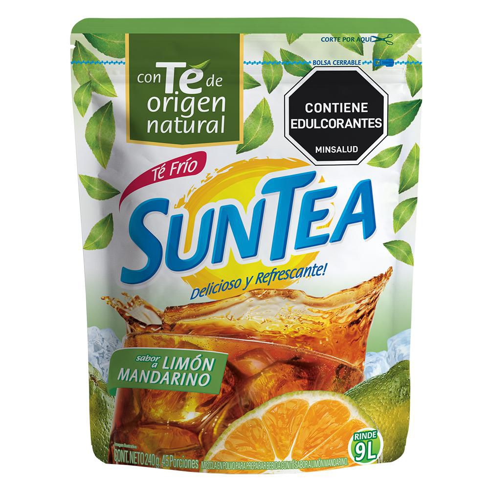 Té en polvo SUNTEA sabor a limón mandarino (240 gr)