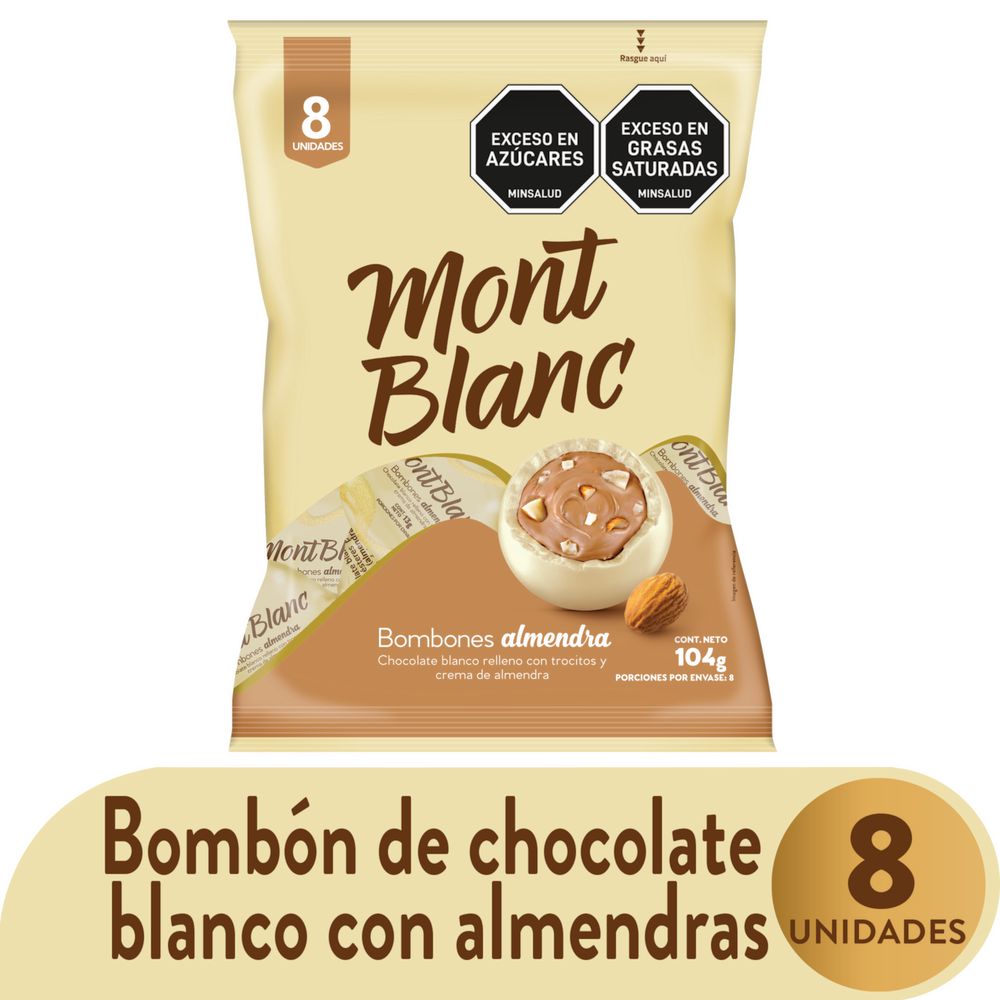 bombones de chocolate MONTBLANC con almendras (104  gr) img #1