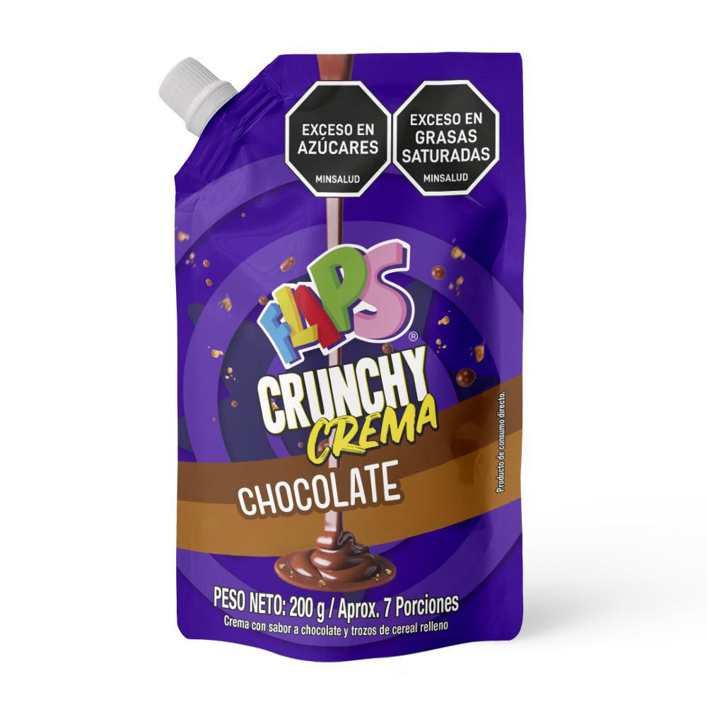 Crema FLIPS Chocolate Trozos Cereal Rellen (200 gr)