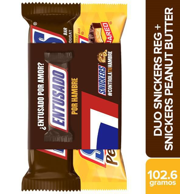 CHOCOLATINA SNICKERS (102 gr)