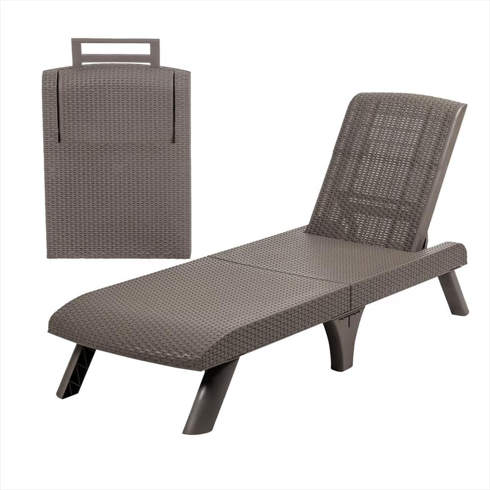 Cama Asoleadora Tipo Ratan Mq 573 Wengue