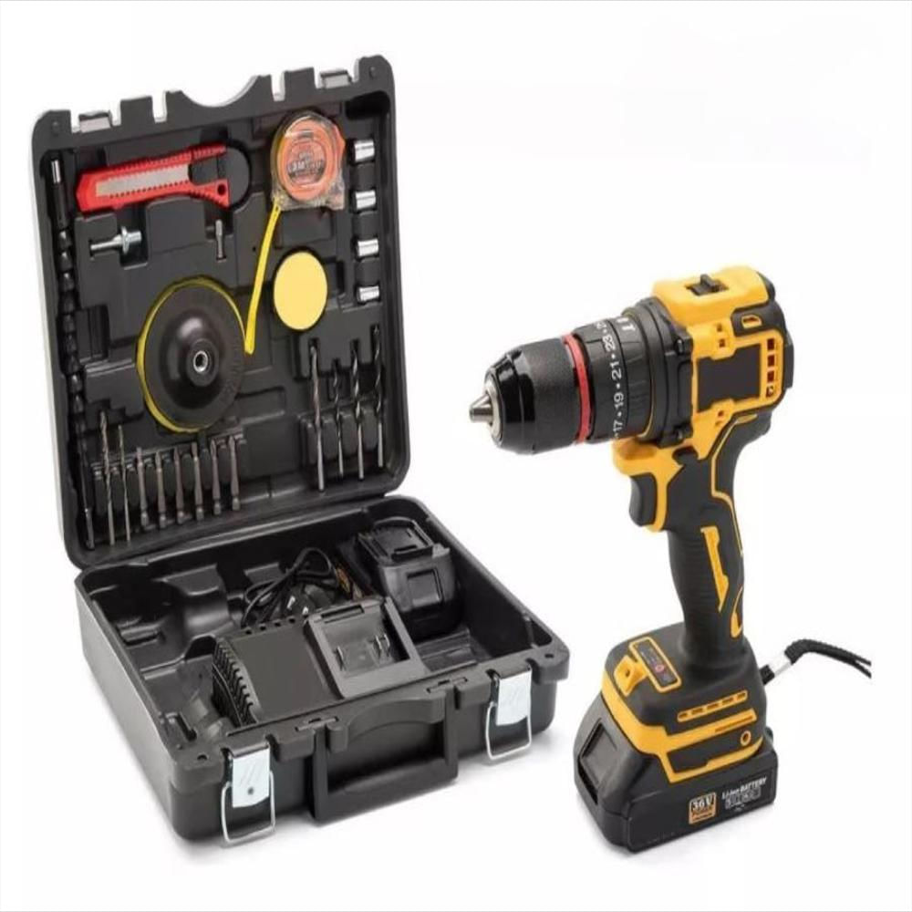 Taladro Inalambrico 36V 14 Accesorios 2 Baterias Recargables