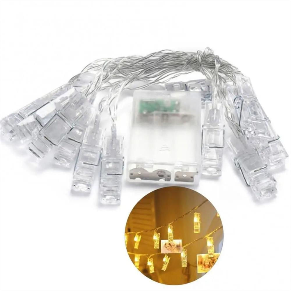 Luz Led Pinza Fotos X10 Luces Gancho Extensión Decorativa