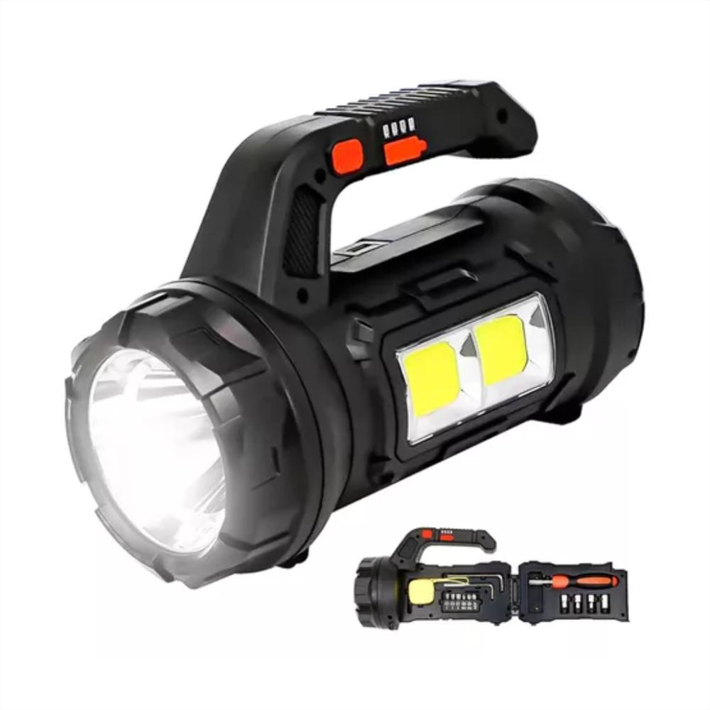 Linterna De Mano Led Para Acampar Con Caja De Herramientas