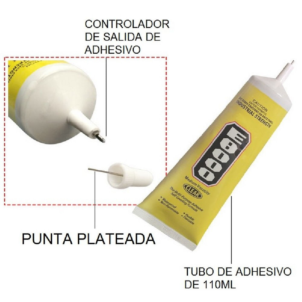 Pegante Adhesivo Multiusos 110Ml Uv Pega Todo Transparente img #3