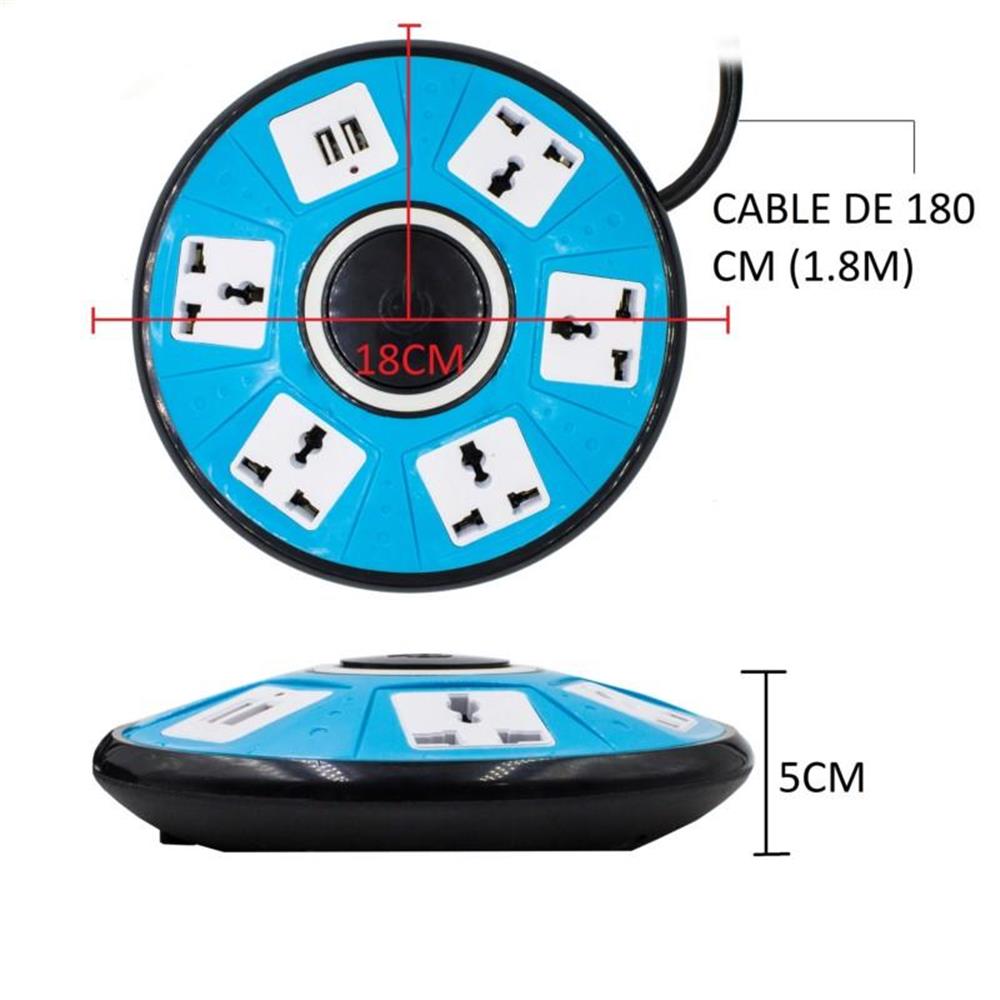 Multitoma Universal Socket Usb Circular Multifuncional 1 img #5