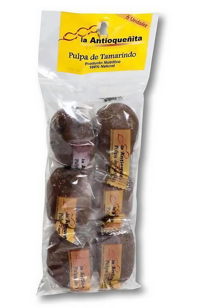 Pulpa LA ANTIOQUENITA de tamarindo en bola x6und (180 gr)