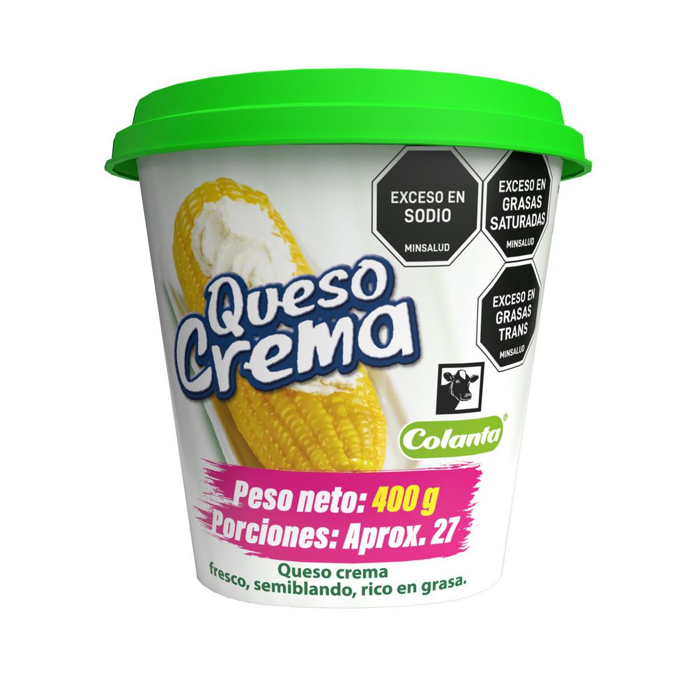 Queso crema COLANTA fresco semiblando (400 gr)