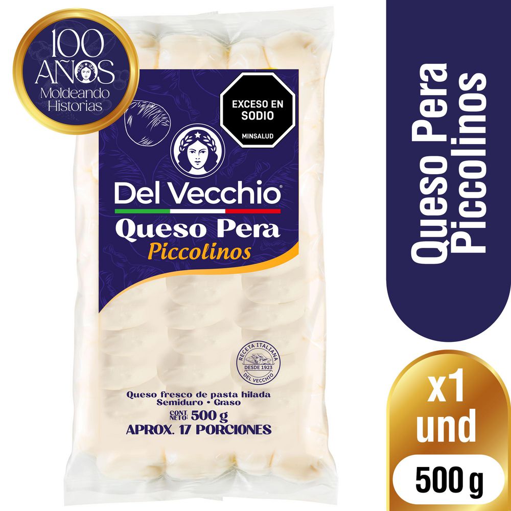 Queso pera DEL VECCHIO piccolinos (500  gr)
