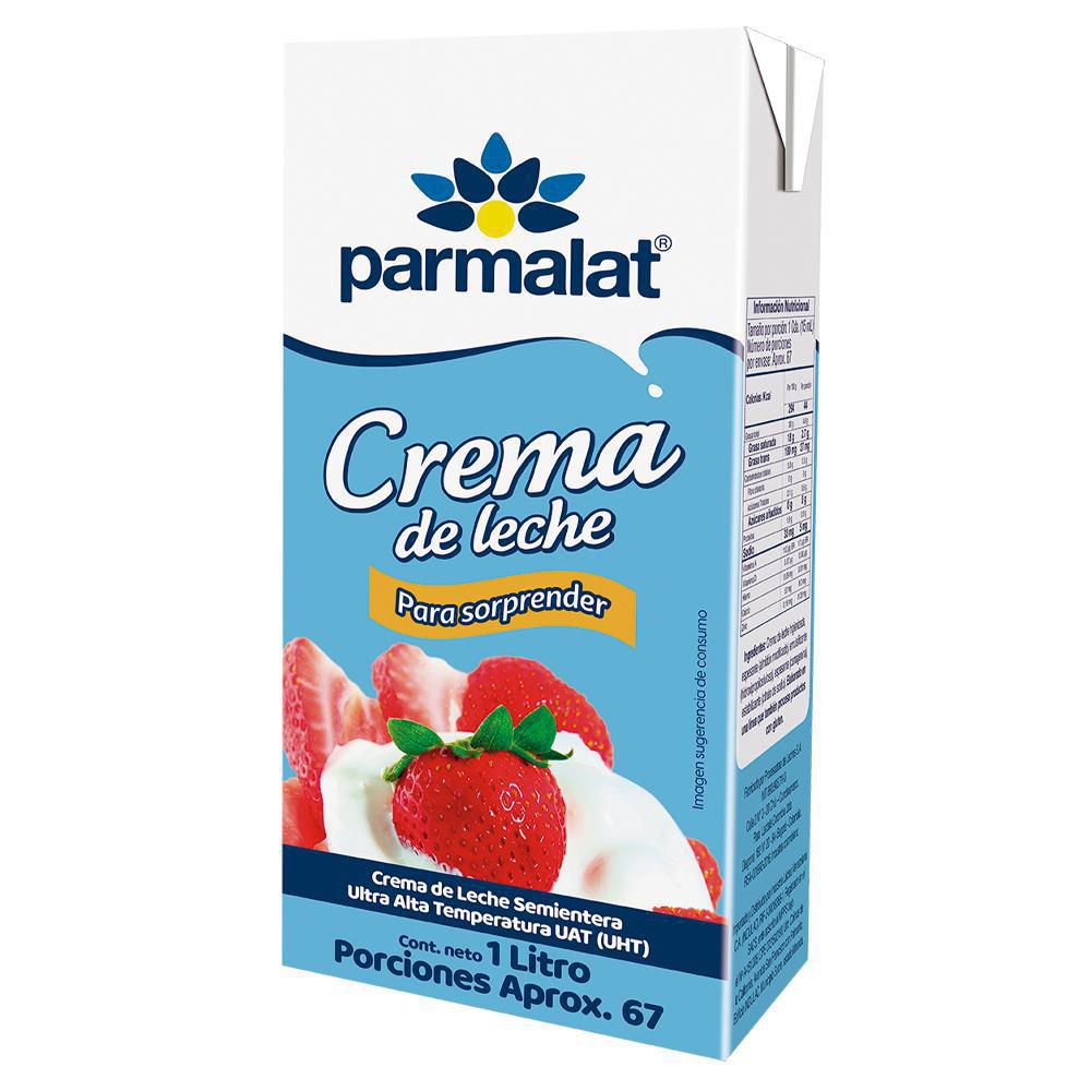 Crema de leche PARMALAT uht litro (1000 gr)