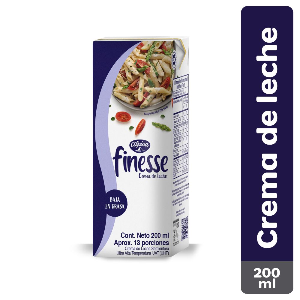 Crema de leche FINESSE caja (200 ml)